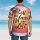 thumbnail image 4 of Balery Not All Who Wander Are Lost Camisas hawaianas de manga corta para hombre, camisas playeras de corte holgado, camisas de vacaciones con botones,3X-Large, 4 of 7