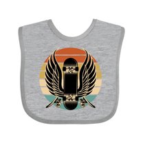 Inktastic Skateboard Retro Skateboarding Boys or Girls Baby Bib