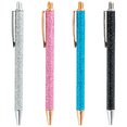 thumbnail image 1 of 4PcsofRoseGoldBallpointPensSet,MetalComfortableWritingRetractablePrettyJournalingPenswithBlackInk,GiftPens,CutePensOfficeSuppliesforWomen&Men, 1 of 5