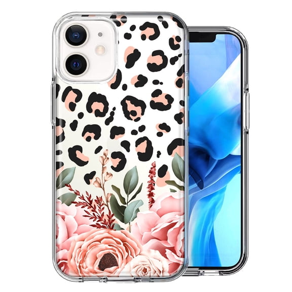 MUNDAZE Case For Apple iPhone 11 Classy Blush Peach Peony Rose Flowers Leopard Phone Cover
