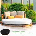 thumbnail image 6 of Outdoor Daybed Cover, 90" x 33" Round Patio Sofa Cover, Heavy Duty Waterproof Daybed Cover, 210D Oxford Cloth Patio Garden Furniture Sofa Canopy Daybed Cover, 6 of 6