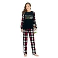 thumbnail image 3 of Ihaphap Family Christmas Matching Pajamas Colorful Lighting Christmas Crew Black Pajamas Set, 7-8Y-Kid, 3 of 6