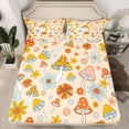 thumbnail image 2 of Feelyou Cartoon Mushroom Kids Twin Sheet Sets, Blossoms Flower Floral Bedding, 3pcs, 2 of 7