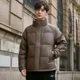 thumbnail image 1 of Chaqueta de invierno de nuevo estilo para hombre, con cuello alto, plumón de pato blanco, sencilla y cálida, abrigo de color sólido que combina con todo, ropa nueva, 1 of 4