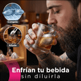 thumbnail image 3 of Decantador Temático de Vidrio Balón de Futbol Americano Vanlig - Set de Lujo con Vasos y Piedras de Acero, 3 of 8
