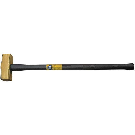 KLEIN Brass Sledge Hammer, FGL Rubber Grip, 4-Pound