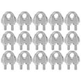 thumbnail image 2 of Sonew M2 Wire Rope Cable Clip Clamp,15pcs 1/16 Inch M2 Stainless Steel Wire Rope Cable Clip Clamp U Bolt Saddle Fastener,Wire Rope Cable Clip Clamp, 2 of 8
