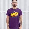 thumbnail image 3 of Tee Hunt Dad! Saves The Day! T-Shirt Father's Day Men's Tee, Purple, 4X-Large, 3 of 5