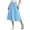 Blue, variant on IFNWSV Girls Maxi Skirt Solid Color Elastic Waist Pull On Casual Long Uniform Skirts for Girls Red 7-8 Years