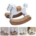 thumbnail image 2 of Safe Miniature Rocking Horse Nursery Room Rocking Chair For Doll House Bedroom Scene Realistic Furniture Decors, 2 of 8
