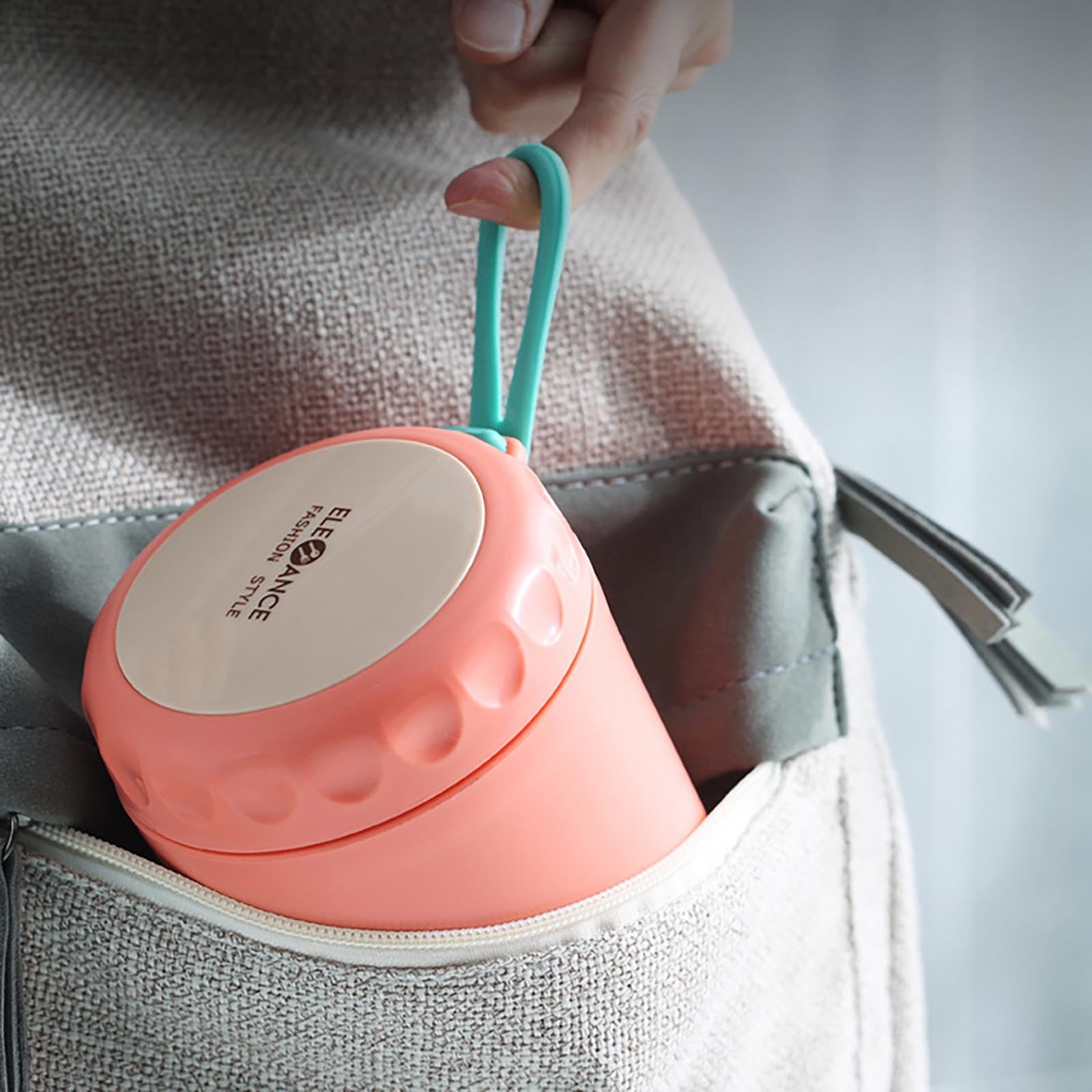 Vacuum Insulated Food Jar, Thermal Soup Cup for Hot Food,Insulated Water Cup Kitchen Stainless Steel Portable Sealed Bento Box Lunch Box Container, 3.54*3.54*4.52 Inch