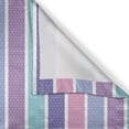 thumbnail image 6 of Ambesonne Abstract Grommet Curtain, Polka Dot with Stripes, 50" x 54", Violet and Violet Blue, 6 of 6