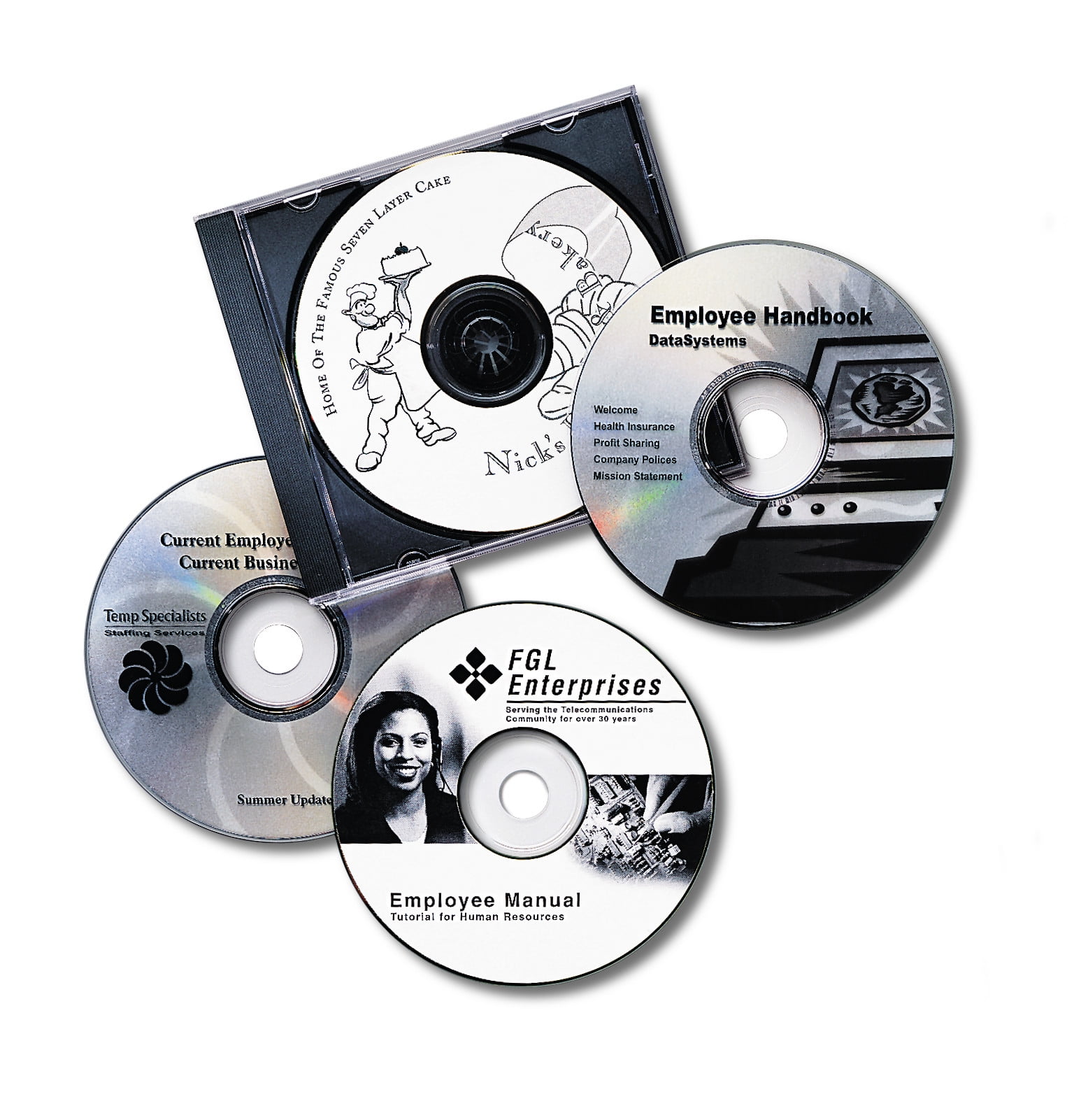 CD/DVD Labels - Inkjet / Laser, White Matte S-8076 - Uline