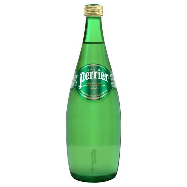 PERRIER Eau gazéifiée – bouteilles en verre de 750 ml 750mL Bouteille en verre