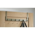 thumbnail image 2 of richelieu t17621184 20" wide 6 hook over the door metal coat rack, 2 of 4