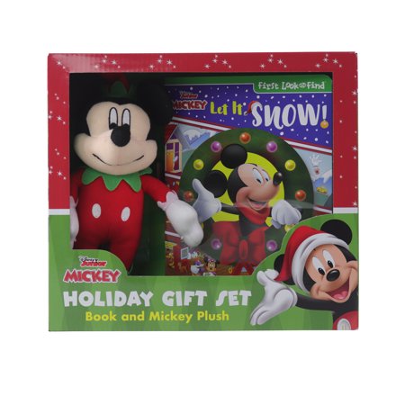 Disney Junior Mickey Mouse Clubhouse: Let It Snow! Holiday Gift Set Book and Mickey Plush - by Pi Kids (Mixed Media Product)