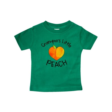 

Inktastic Grampa s Little Peach Cute Peach Heart Gift Baby Boy or Baby Girl T-Shirt