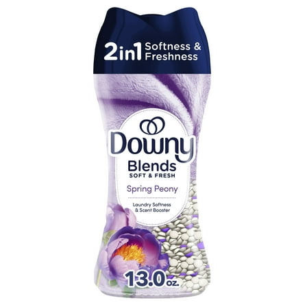 Downy Blends Soft & Fresh In-Wash Laundry Scent Booster Beads, Spring Peony Scent, 13 oz