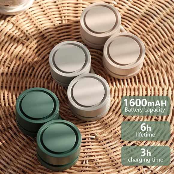 onlyliua para Interior/Exterior Ventilación Portatiles En Cuello, Ventiladores Sin Aspas En Manos Libres, Ventiladores de 1600 Mah, Ventiladores Sin Aspas Plegables Usb, Ventiladores Aromáticos