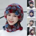 thumbnail image 1 of Winter Hat Scarf Beanie Snow Knit Skull Cap Circle Scarves for Women, 1 of 8
