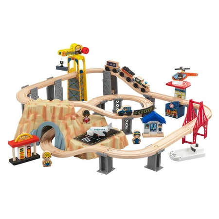 KidKraft 60-piece Train Set with 60 accessories included