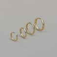 thumbnail image 4 of Anygolds 14K real solid Gold Simple Hoop Cartilage Seamless Piercing, 4 of 9
