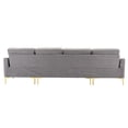 thumbnail image 6 of 110" L-Shape Convertible Sectional Sofa Couch With Movable Ottoman Storage Pockets Modern Upholstered Sofa For Apartment, 6 of 7