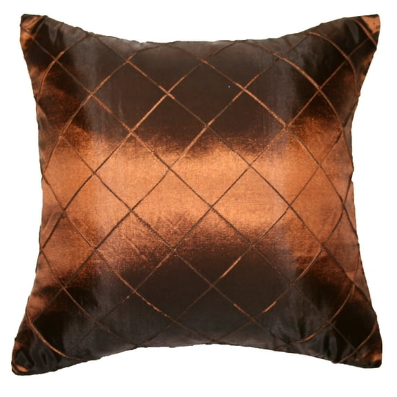 Silky Checks 17" X 17" Decorative Pillow