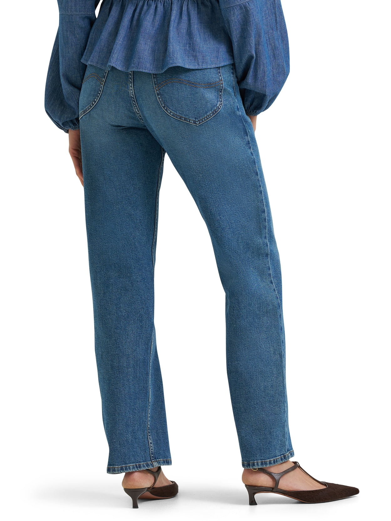 Lee® Women's Heritage High-Rise Classic Straight Leg Denim Jean, Sizes 2-32