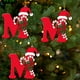 thumbnail image 5 of Colgante de árbol de Navidad de acrílico 2D con letras | Juego de 26 adornos con iniciales del alfabeto para decoración navideña, 5 of 6