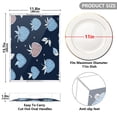 thumbnail image 3 of WOBOGO Acrylic Serving Trays 15.7x11.8 Inch Spill Proof Clear Decorative Organizer with Handle Blue Strawberry Pattern, 3 of 7