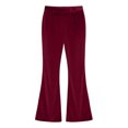thumbnail image 3 of shqvo Girls Velvet Pants Bell Bottoms Girls Uniform Pants School Yoga Pants Flare Leg for Girls Boy Sweatpants Oversized Trousers Bell Bottom for Kids 5-16T, 3 of 8