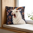 thumbnail image 2 of Screaming Goat Pillow Cover Pillow Covers - Screaming Goat Soft Protector,17.72x17.72 Inches Square Case,Hilarious Animal Graphic,Fun Couch Decoration,Living Room Sofa Cushion Shell, Home Accessory, 2 of 4