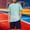 Light Blue, variant on Boys Athletic Shorts Set 2 Piece Quick-dry Performance T-Shirt and Elastic Waist Active Shorts Outfit Orange Size 9