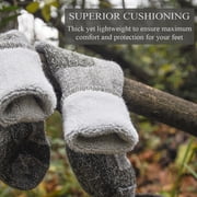 SOLAX Mens Merino Wool Hiking Socks Outdoor Full Cushion Warm Trail Crew Socks 2 Pairs (LG DK. Grey166)