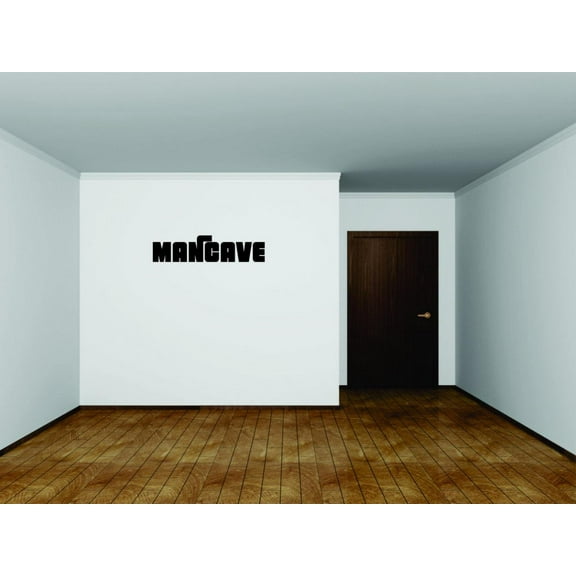 Man Cave Humorous Amusing Comic Witty Entertaining Whimsical Holiday Gift Decorating Ideas Girl Boy Bedroom Wall Decal Sticker - Size: 13 Inch x 29 Inch