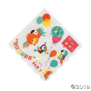 Tropical Toucan & Parrot Luncheon Napkins