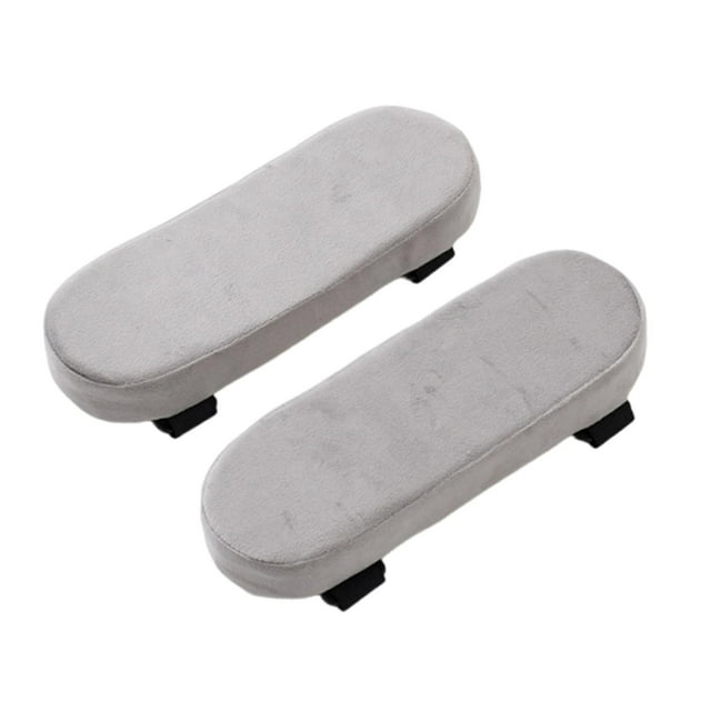 Almohadillas para reposabrazos de sillas de oficina, almohadilla suave y cómoda para reposabrazos y codos para juegos. Gris
