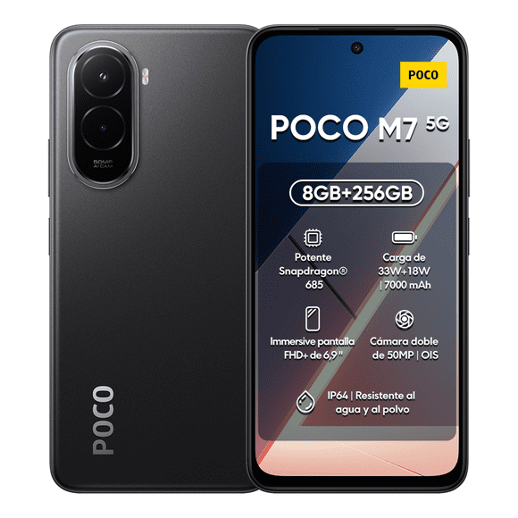 Celular Xiaomi POCO M7 8 GB Ram 256 GB Rom Dual Sim Negro