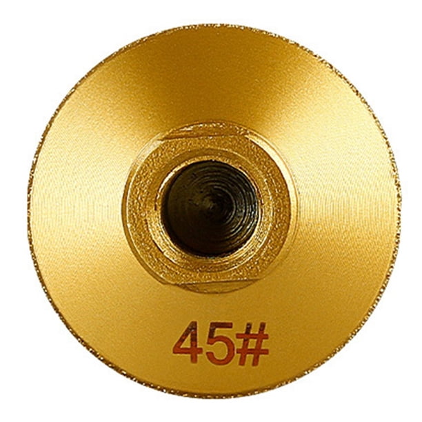 1 Pieza M14 2 Pulgadas Soldadura Fuerte Diamante Soldadura Fuerte Pulido Plano Abrasivo Piedra Mármol Cuarzo Adoquín Molienda 45