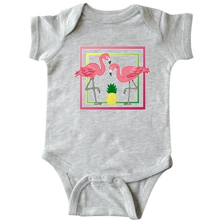 

Inktastic Pineapple And Flamingos Gift Baby Boy or Baby Girl Bodysuit