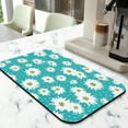 thumbnail image 2 of 2 Pack Washable Rubber Daisy Cute Floral Dish Drying Mats for Kitchen Counter Home Large Coffee Bar Pad Accessories and Decor for Utensils Stemware (2pcs 18''x24''+19.5''x12''), 2 of 6