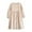 1-Beige1736, variant on Kiijoy Infant Girls Long Sleeve Linen Dress Casual Lightweight Loose Dress, Sizes 9-12 Months