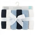 thumbnail image 2 of Hudson Baby Infant Boy Cotton Bundle Washcloths, Basic Blue 12-Pack, 10X10 In, 2 of 2