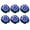 Blue, variant on 6 Pcs Floating LED Lotus Flower Lights, Battery Operated Color Changing Waterproof Pool Lights, for Swimming Pool Pond Wedding Garden Decoration Night Light(Blue)