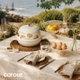 thumbnail image 6 of CAROTE 2.11 QT Cast Iron Bread Oven with Lid, Round Dutch Oven for Bread Baking, Cream White with Bakery Design, 6 of 9