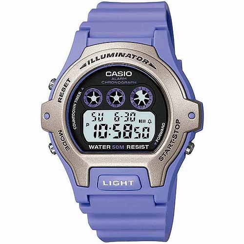 Casio - Women's Digital Watch, Purple Resin Strap - Walmart.com - Walmart.com