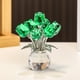 thumbnail image 1 of Adorno De Rosa De Cristal 1 piezas ramo de rosas de cristal de 4,33x3,35" Adorno decorativo de cristal transparente para decoración del hogar y regalos JASKFLY, 1 of 9