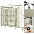 thumbnail image 3 of UBesGoo Portable Closet Wardrobe Storage Standing Closet Organizer With Non-Woven Fabric, 3 of 6