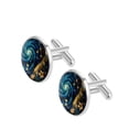 thumbnail image 2 of Glowing Plants Elegant Stainless Steel Cufflinks Set for Men's Dress Shirts - Formal Occasions, 2 of 6